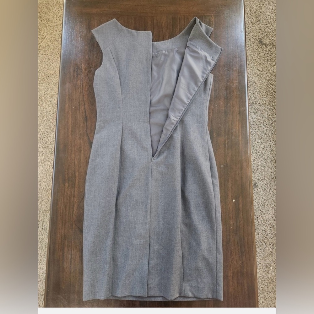 Calvin Klein Charcoal Cap Sleeve Midi Dress - Picture 7 of 9